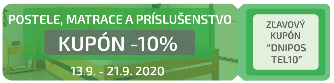 Kupón na postele, matrace a příslušentství